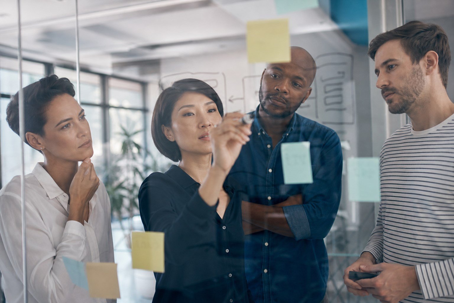 Strategists planning a digital experience at 8orbits