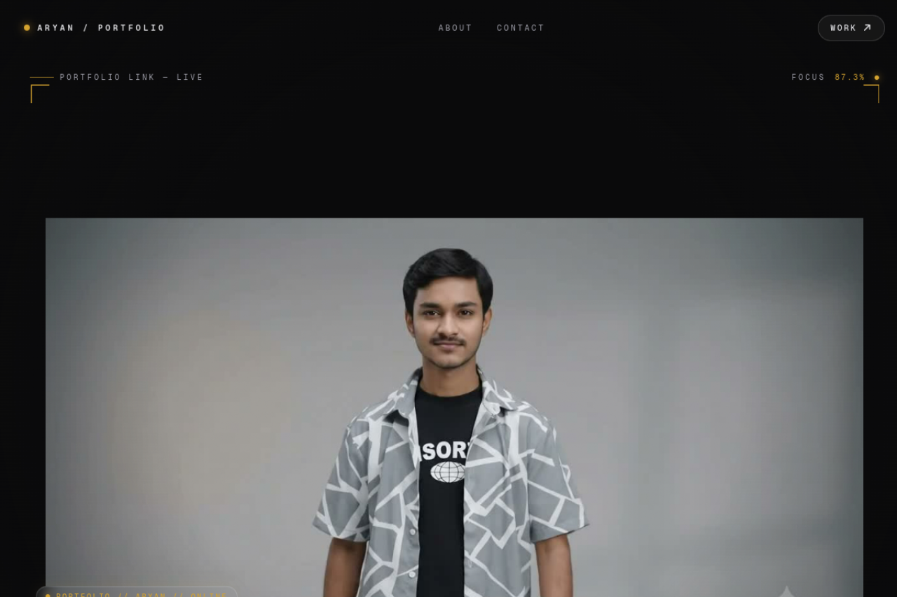 Aryan Portfolio — Designer & Developer Portfolio, a project by 8orbits